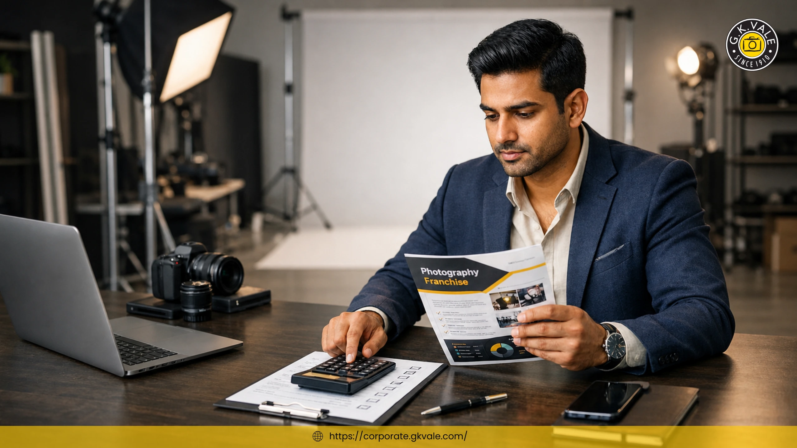 Entrepreneur evaluating readiness checklist before buying a photography franchise in India